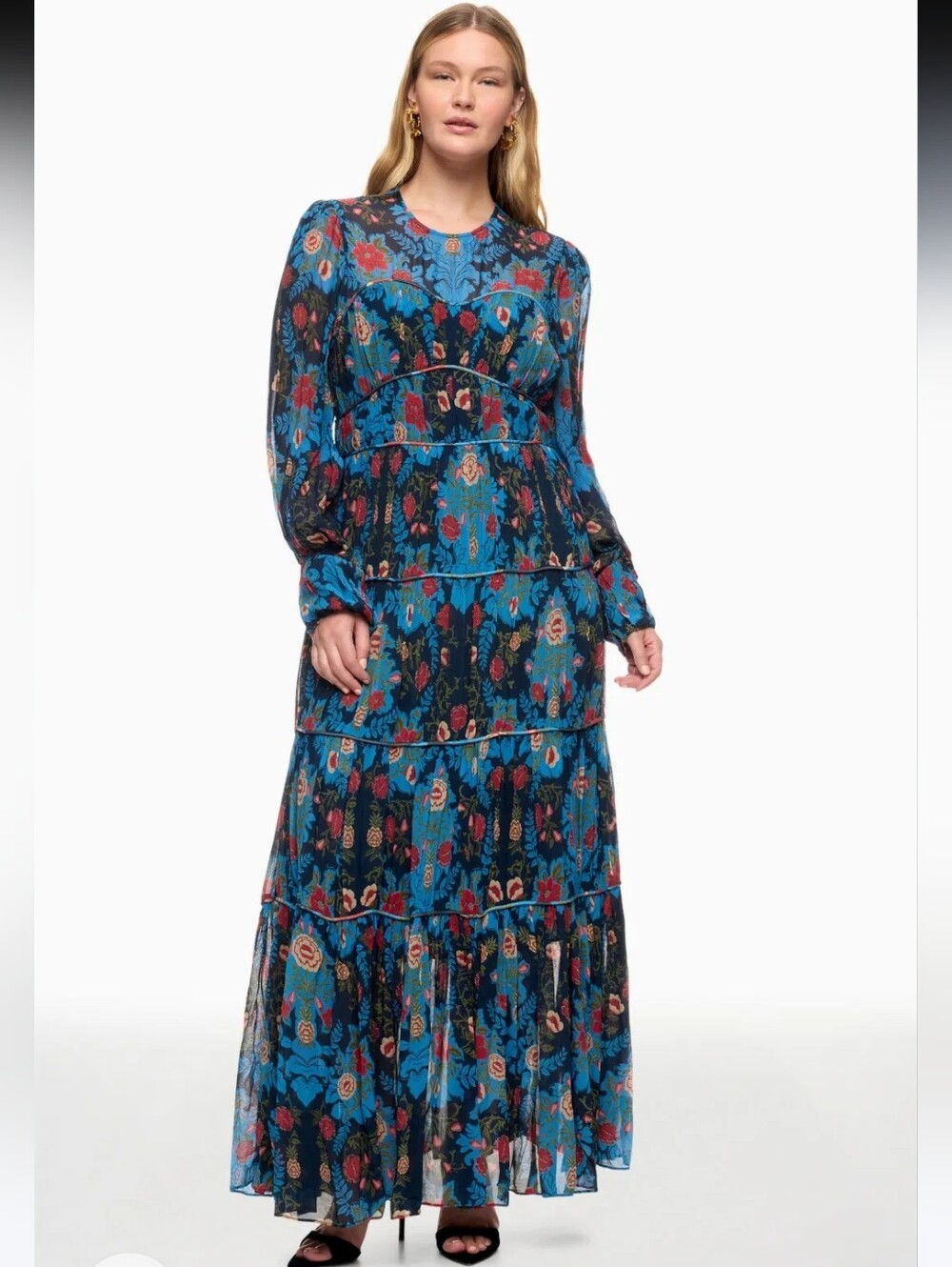 FARM Rio Arabesque Floral Gown Size Medium - Picture 3 of 16